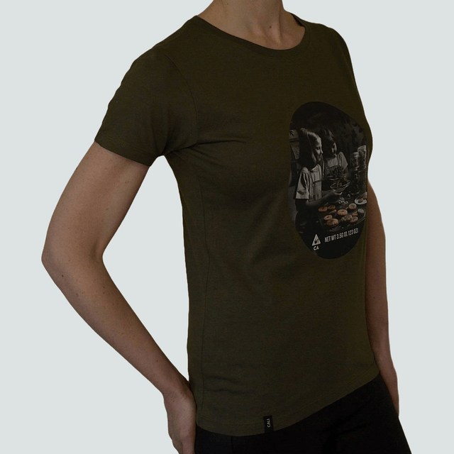 Women's Girl Scout Cookies T-Shirt Army Green