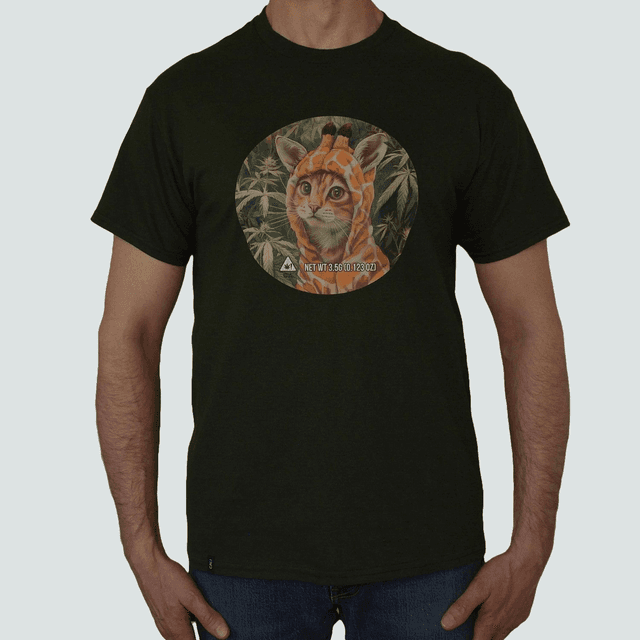 Men&#039;s Giraffe Pussy T-Shirt Forest Green